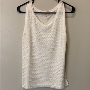 Loft white tank top